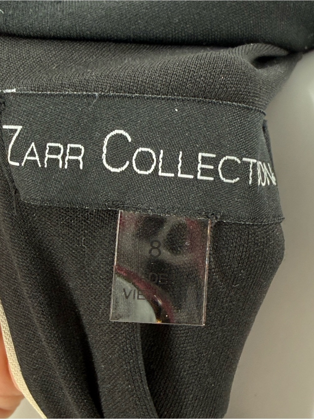 Zarr Collection Asymmetrical Sleeveless High Neck Mesh Dress 8 - Picture 9 of 9